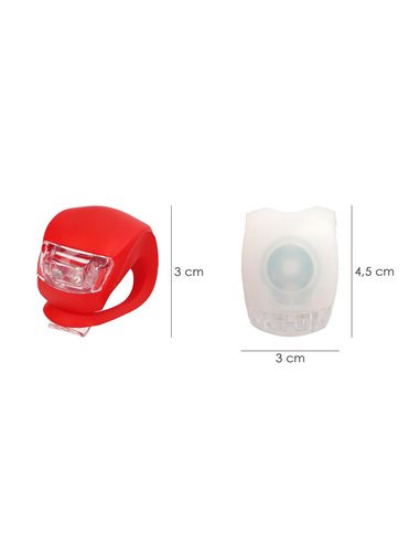 Kit Luces Led Bicicleta 2 Luces Basic. LED para bici, Luz para patin, Luz de posición, Luces bicicleta, LEDs bicicleta