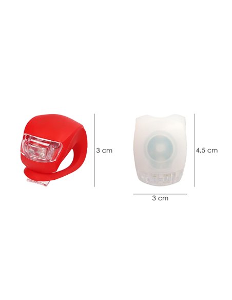 Kit Luces Led Bicicleta 2 Luces Basic. LED para bici, Luz para patin, Luz de posición, Luces bicicleta, LEDs bicicleta