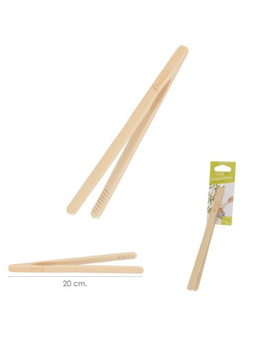 Pinzas De Cocina Bambu 20 cm.