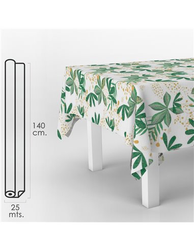 Mantel Antimanchas Hule Rollo 140 cm. x 20 metros. Primavera