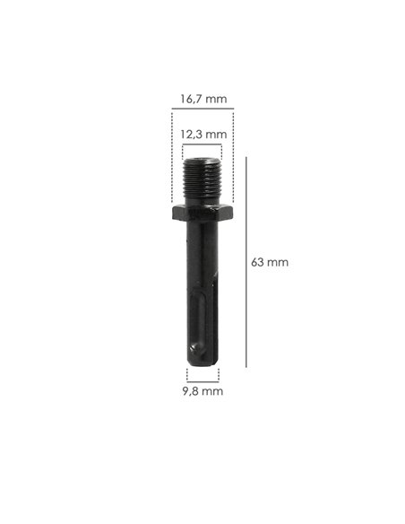 Adaptador Martillo SDS Plus A Portabrocas 1/2"  mm.