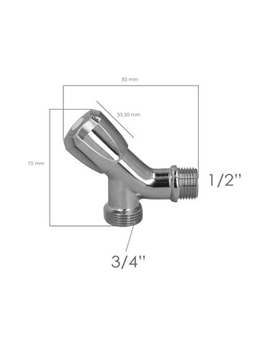 Grifo Lavadora Sencillo Entrada 1/2" - Salida 3/4" Grifo Lavadora, Grifo Lavavajillas, Grifo De Paso