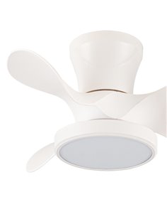 Ventilador de techo LED Moll Blanco 20W 1900Lm CCT Dim 2