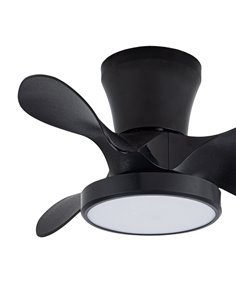 Ventilador de techo LED Moll Negro 20W 1900Lm CCT Dim 2