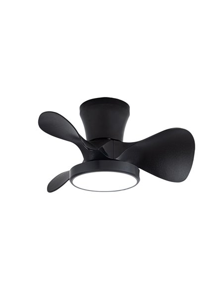 Ventilador de techo LED Moll Negro 20W 1900Lm CCT Dim