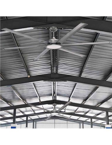 Ventilador de techo LED BigBen 180cm. 20W 2000Lm. CCT Dim
