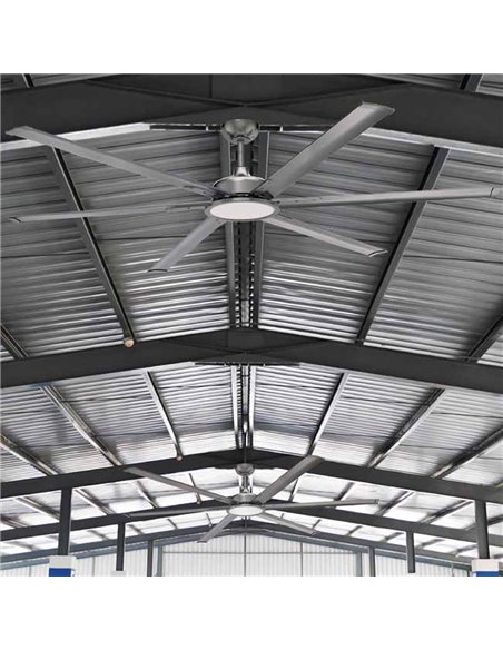 Ventilador de techo LED BigBen 180cm. 20W 2000Lm. CCT Dim