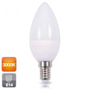Lâmpada LED vela E14 6W luz quente 3000K 560 lm GSC 2002370 2