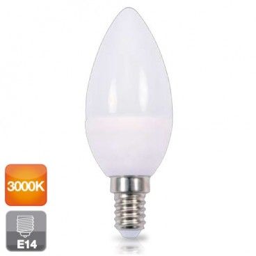 Bombilla de led de vela E14 6W luz cálida 3000K 560 lm GSC 2002370