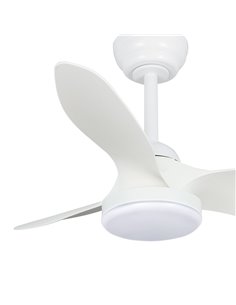 Ventilador LED Stel Mini S Blanco 20W 1900Lm CCT Dim 2