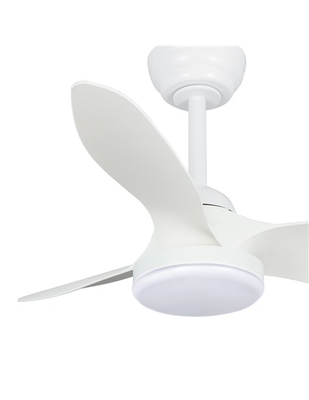 Ventilador LED Stel Mini S Blanco 20W 1900Lm CCT Dim