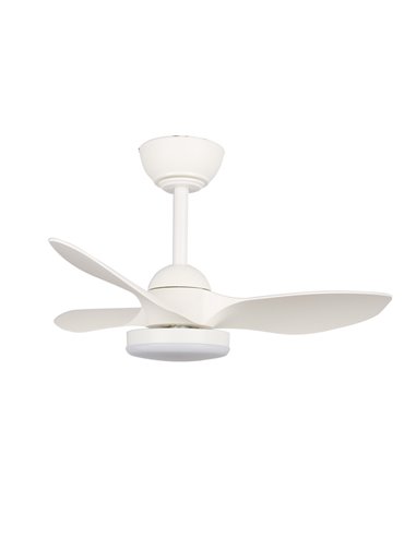 Ventilador LED Stel Mini S Blanco 20W 1900Lm CCT Dim