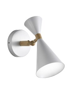 Aplique de pared Luna Blanco 1xE27 2