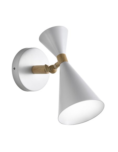 Aplique de pared Luna Blanco 1xE27