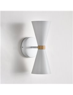 Aplique de pared Greta Blanco 2xE27 2