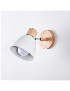 Aplique de pared Nami Blanco 1xE27 2