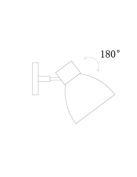 Aplique de pared Nami Blanco 1xE27