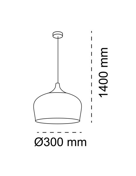 Lámpara de techo Zora Blanca 1xE27