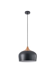 Lámpara de techo Zora Negra 1xE27