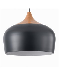 Lámpara de techo Zora Negra 1xE27 2