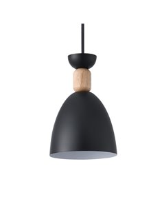 Lámpara de techo Cloe Negra 1xE27 2
