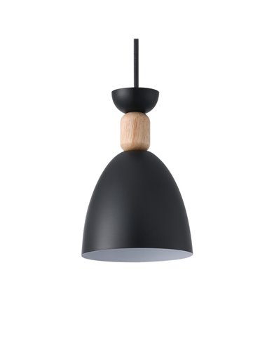 Lámpara de techo Cloe Negra 1xE27