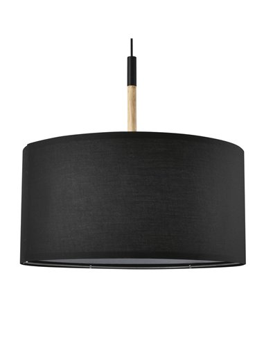 Lámpara de techo Olivia Negra 1xE27
