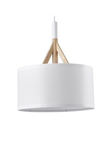 Lámpara colgante Abi Blanca D30 1xE27