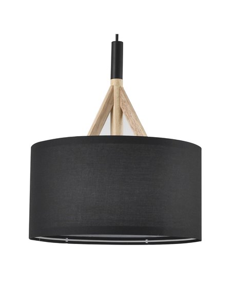 Lámpara colgante Abi Negra D30 1xE27