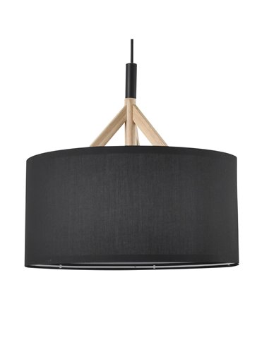 Lámpara colgante Abi Negra D40 1xE27