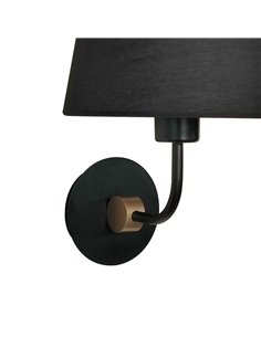 Aplique de pared Solor Negro+Oro 1xE27 2