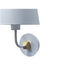 Aplique de pared Solor Blanco+Oro 1xE27 2