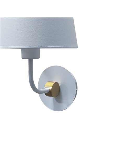 Aplique de pared Solor Blanco+Oro 1xE27