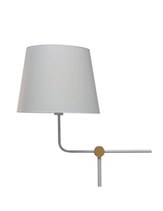 Lámpara de pie Solor Blanco+Oro 1xE27 2