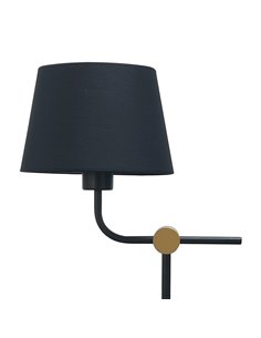 Lámpara de mesa Solor Negro+Oro 1xE27 2