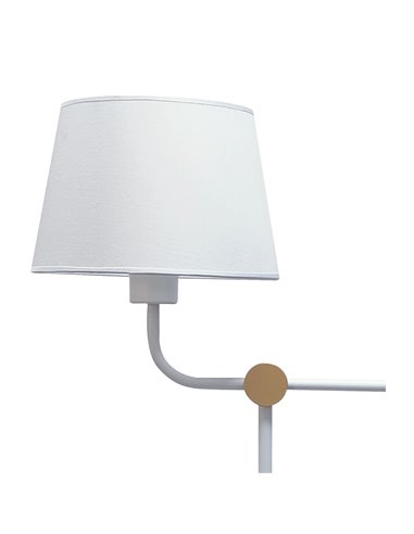 Lámpara de mesa Solor Blanco+Oro 1xE27