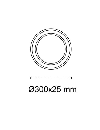 Plafón de techo LED Mery Madera 24W 2420lm 3CCT Dim