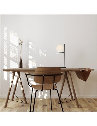 Lámpara de mesa Boston Negro Opal 1xE14