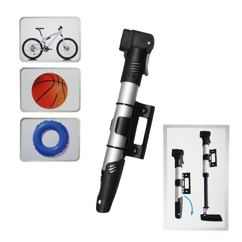 Bomba de ar com suporte para bicicleta