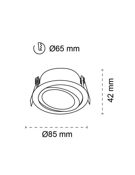 Empotrable de techo basculante Acuario IP65