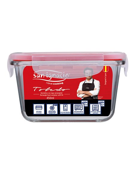 Hermetico 450 ml cristal toledo sg-4600 san ignacio