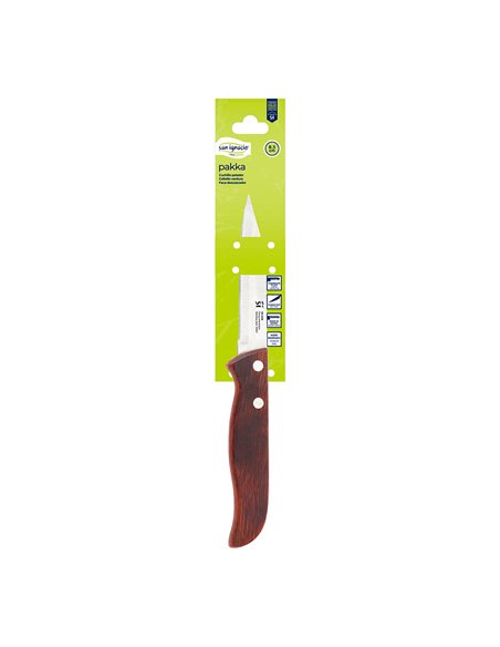 Cuchillo pelador 8,5 cm acero inox pakka sg-4236 san ignacio