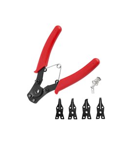 Alicate de puntas intercambiables para arandelas circlip 4-en-1 155mm workpro