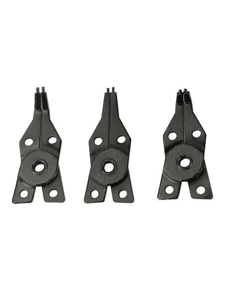 Alicate de puntas intercambiables para arandelas circlip 4-en-1 155mm workpro