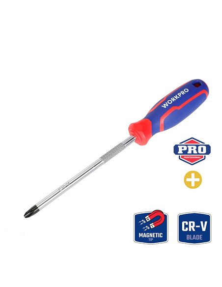 Destornillador phillips ph3 x 150mm workpro