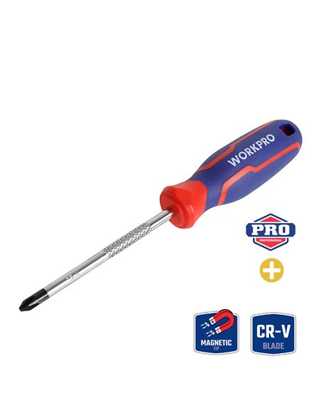 Destornillador phillips ph2 x 38 mm workpro