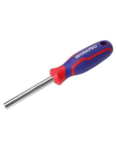 Mango destornillador de punta magnética de 1/4" workpro 2