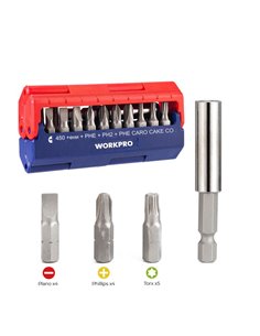 Juego de 13 puntas de destornillador (métrico) workpro 2