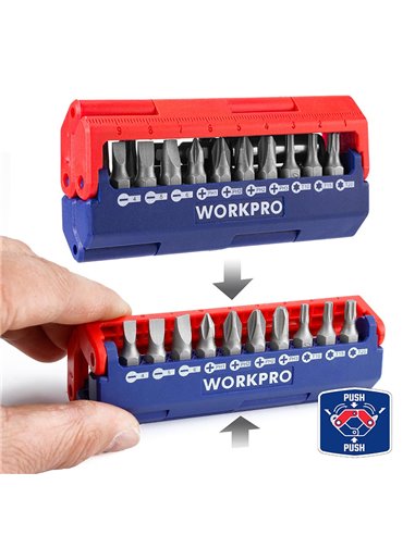 Juego de 13 puntas de destornillador (métrico) workpro