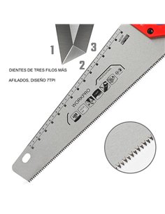 Serrucho universal 40cm workpro 2